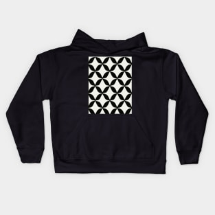 Seamless Pattern, Black And White Kids Hoodie